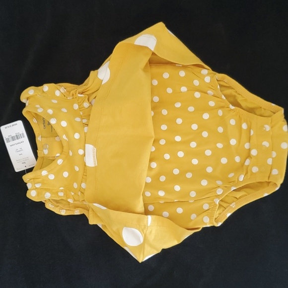 Carter's Dress, Size 9M, Color Yellow - Picture 3 of 6
